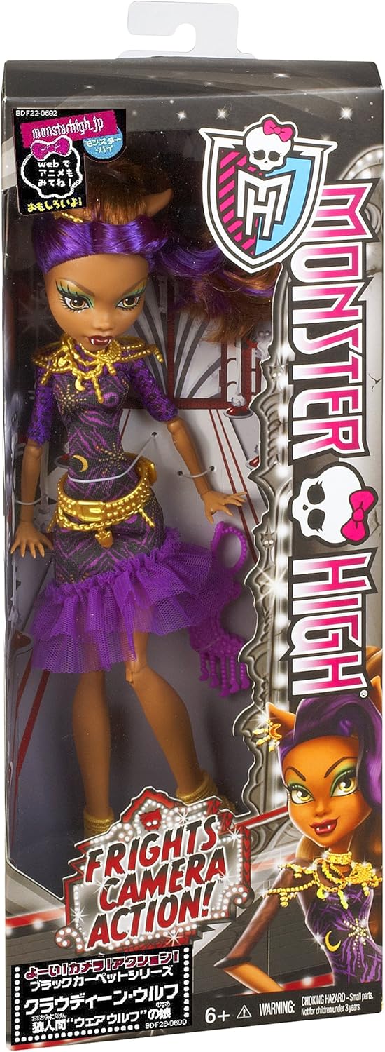 Muñeca Clawdeen Wolf Frights Camera Action de Monster High