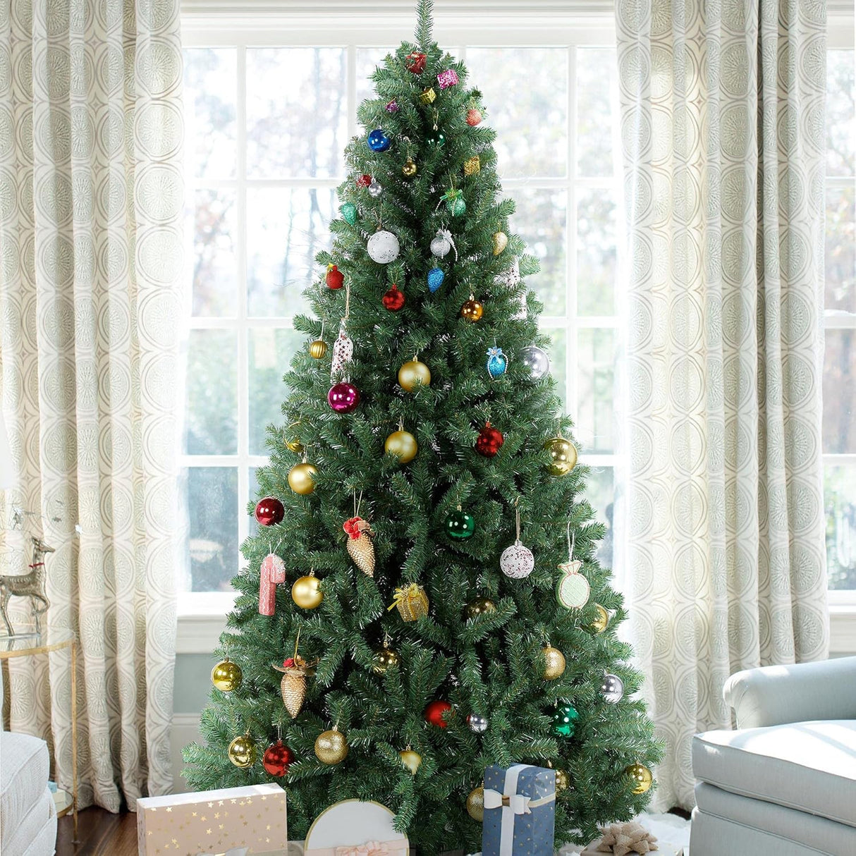 Árbol de Navidad Yaheetech 7.5ft Pino Premium 1346 Ramas