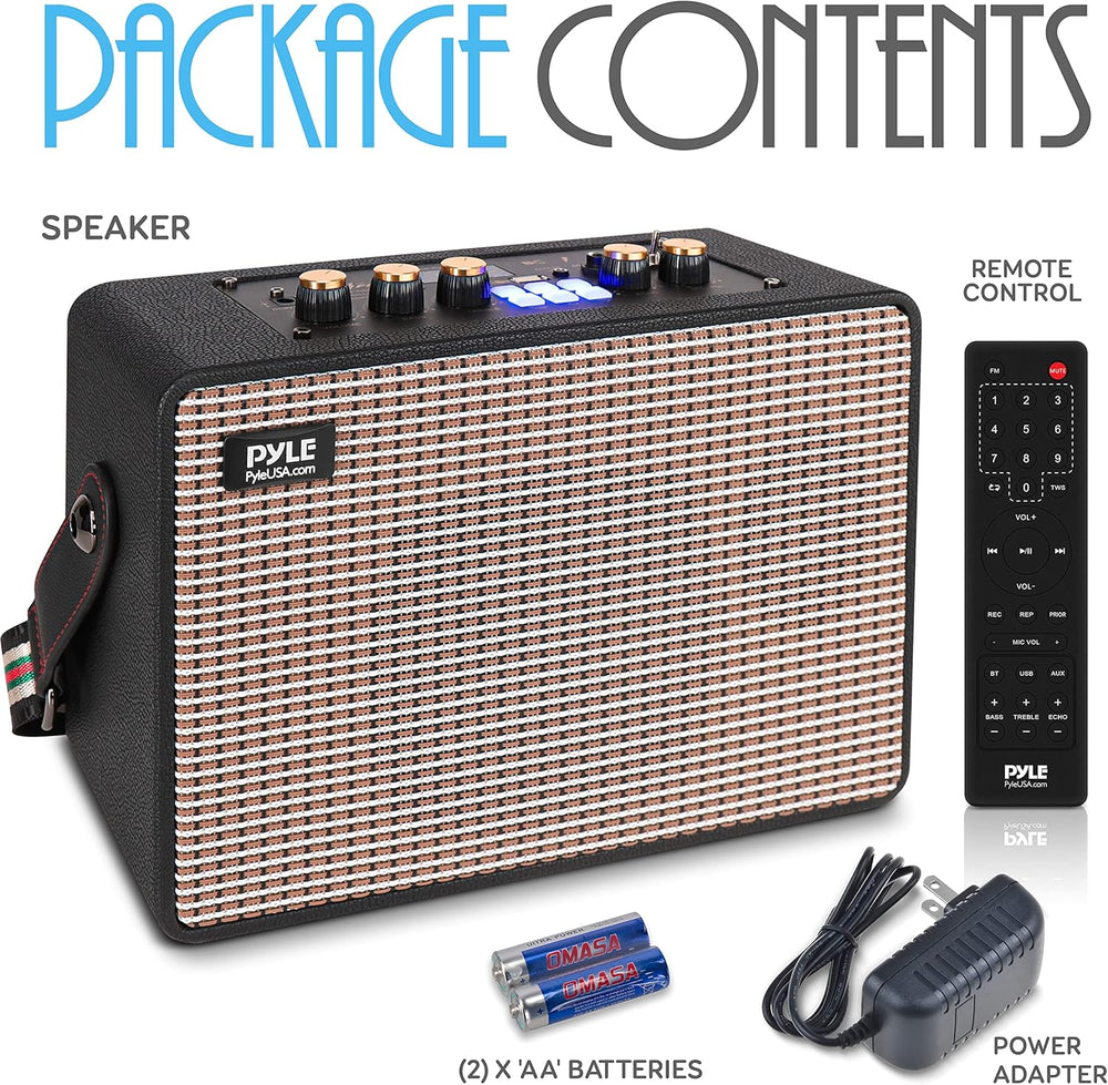 Altavoz Bluetooth vintage –PYLE-PRO PG680A