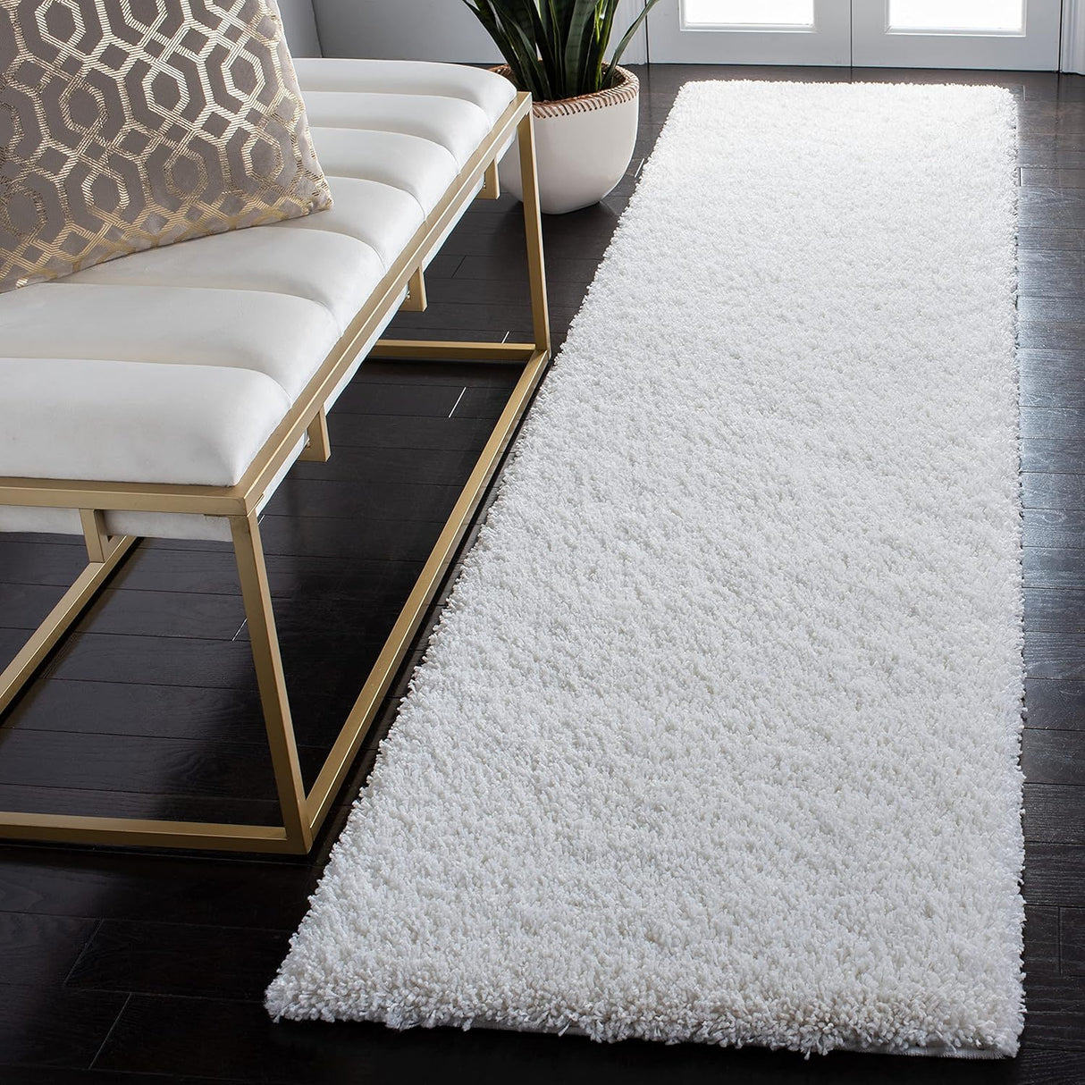 Alfombra Runner Shag 2'3 x 9', No Muda, Cuidado Fácil, SG151-1010