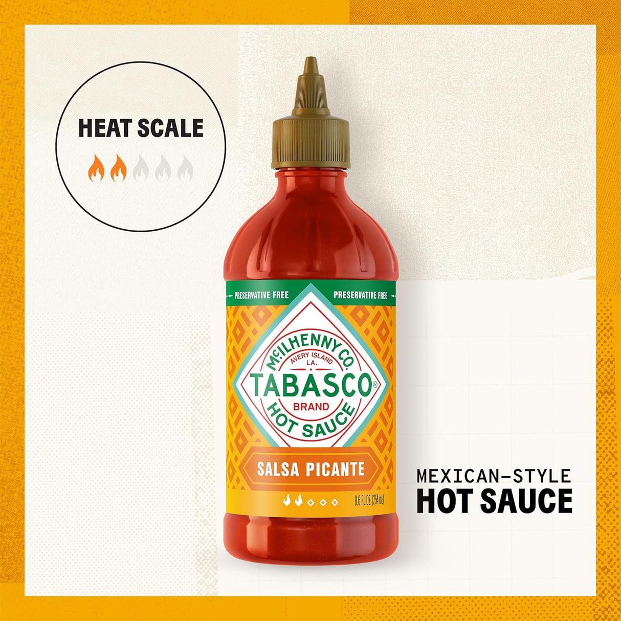 Salsa Picante TABASCO® - Suave, Espesa, Auténtica, 8.6 oz