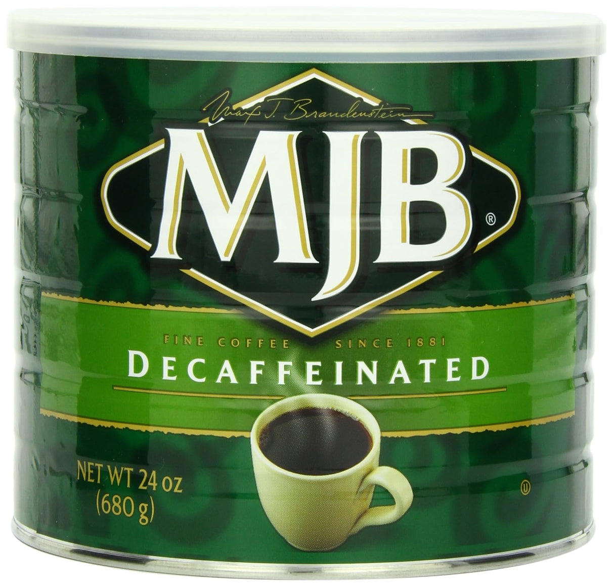 Café MJB, Café Decaf Premium Molido, Tostado Medio, 24 Oz