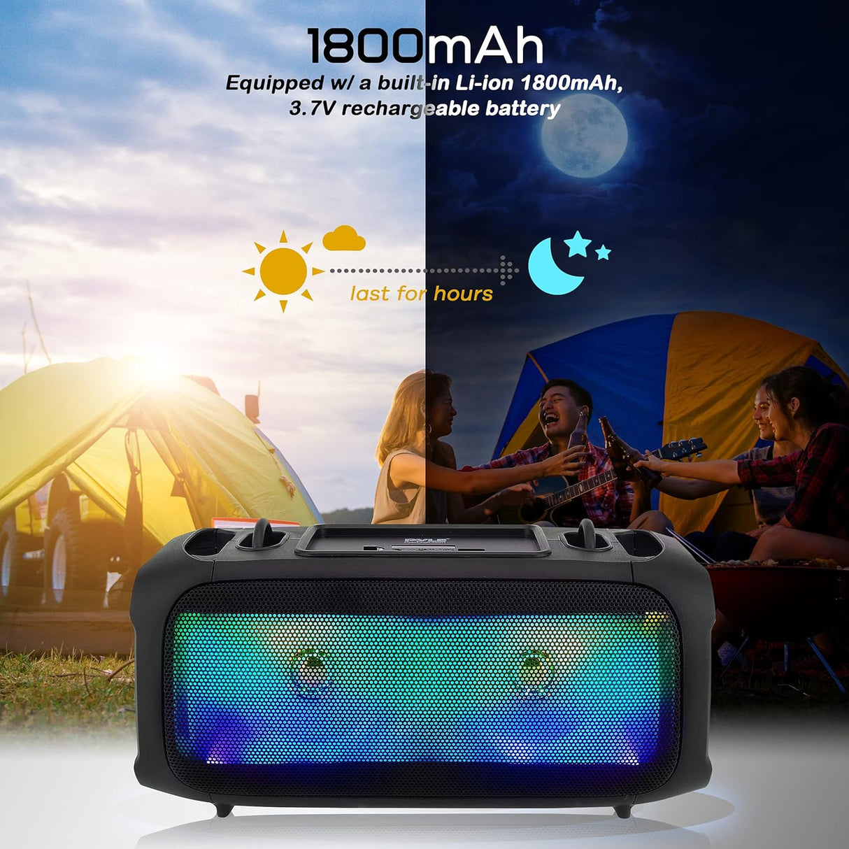 Parlante Portátil inalámbrico Bluetooth PYLE-PRO PPHP42B