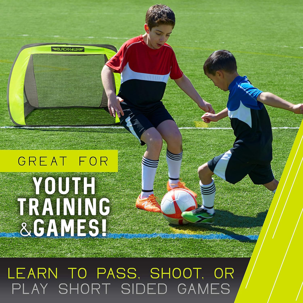 Mini porteria de futbol plegable fácil de trasladar