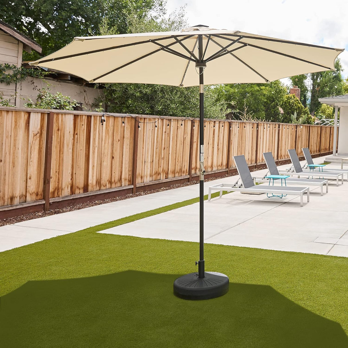 Sombrilla de patio de mesa para exteriores impermeables