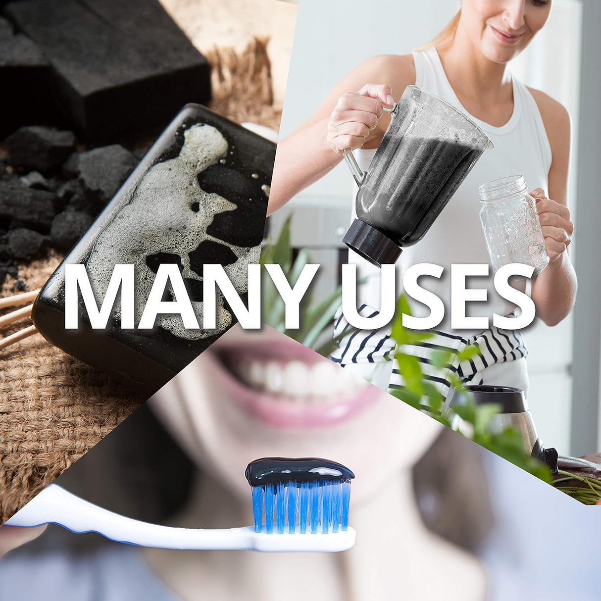 Suplementos Polvo de carbón activado de desintoxicación