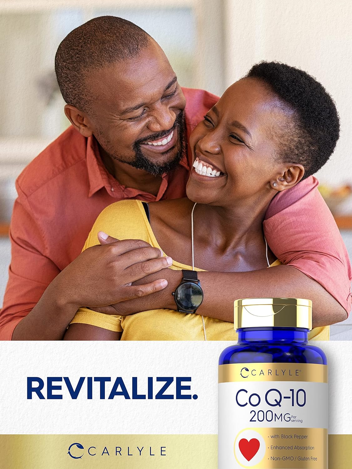 Carlyle CoQ10 200mg Cápsulas Suaves con Pimienta, 60 Uds