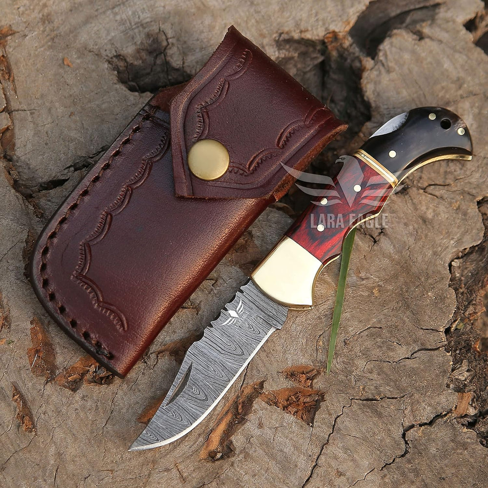 Cuchillo de bolsillo de caza plegable de acero sólido