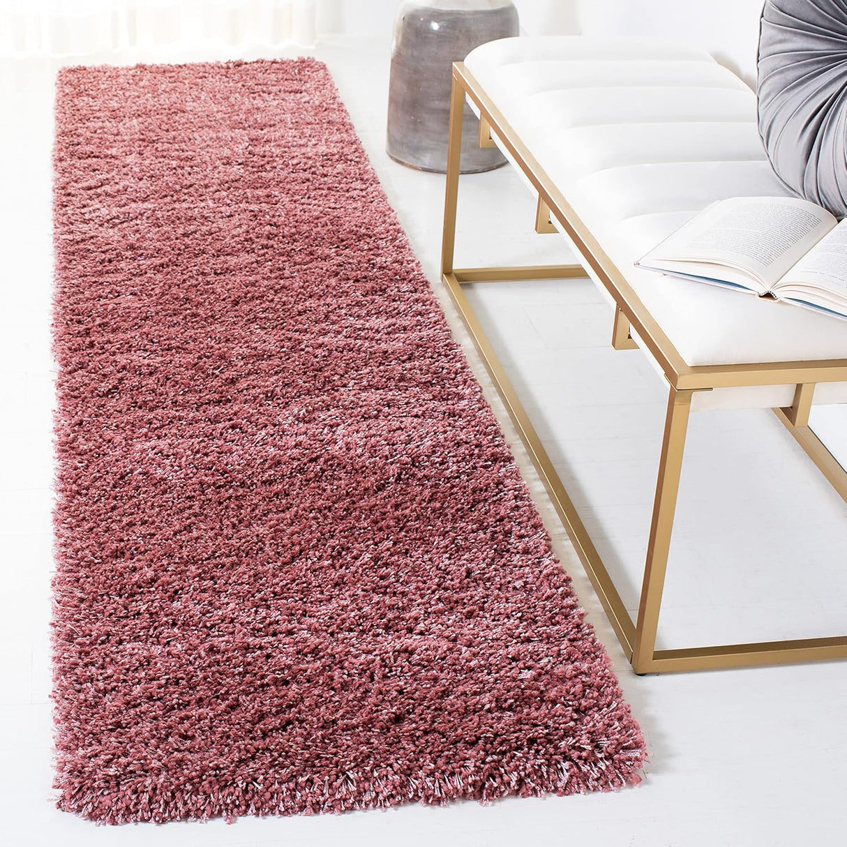 Alfombra Runner Shag, 2 pulgadas de grosor, Ideal para Áreas de Tráfico (SG151-3737)