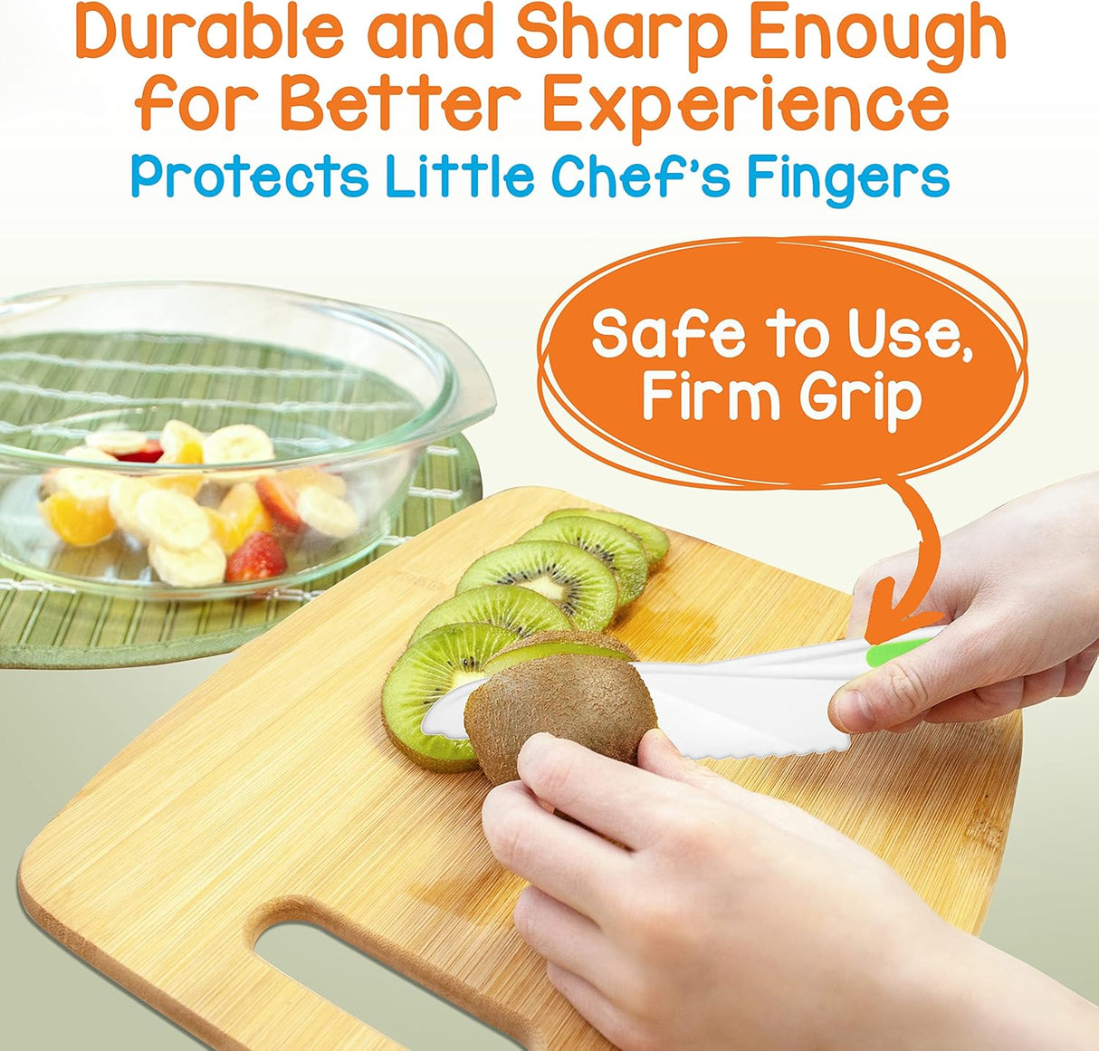 Juego de cuchillos de nailon 3 piezas NUTRICHEF NCKIDNF3