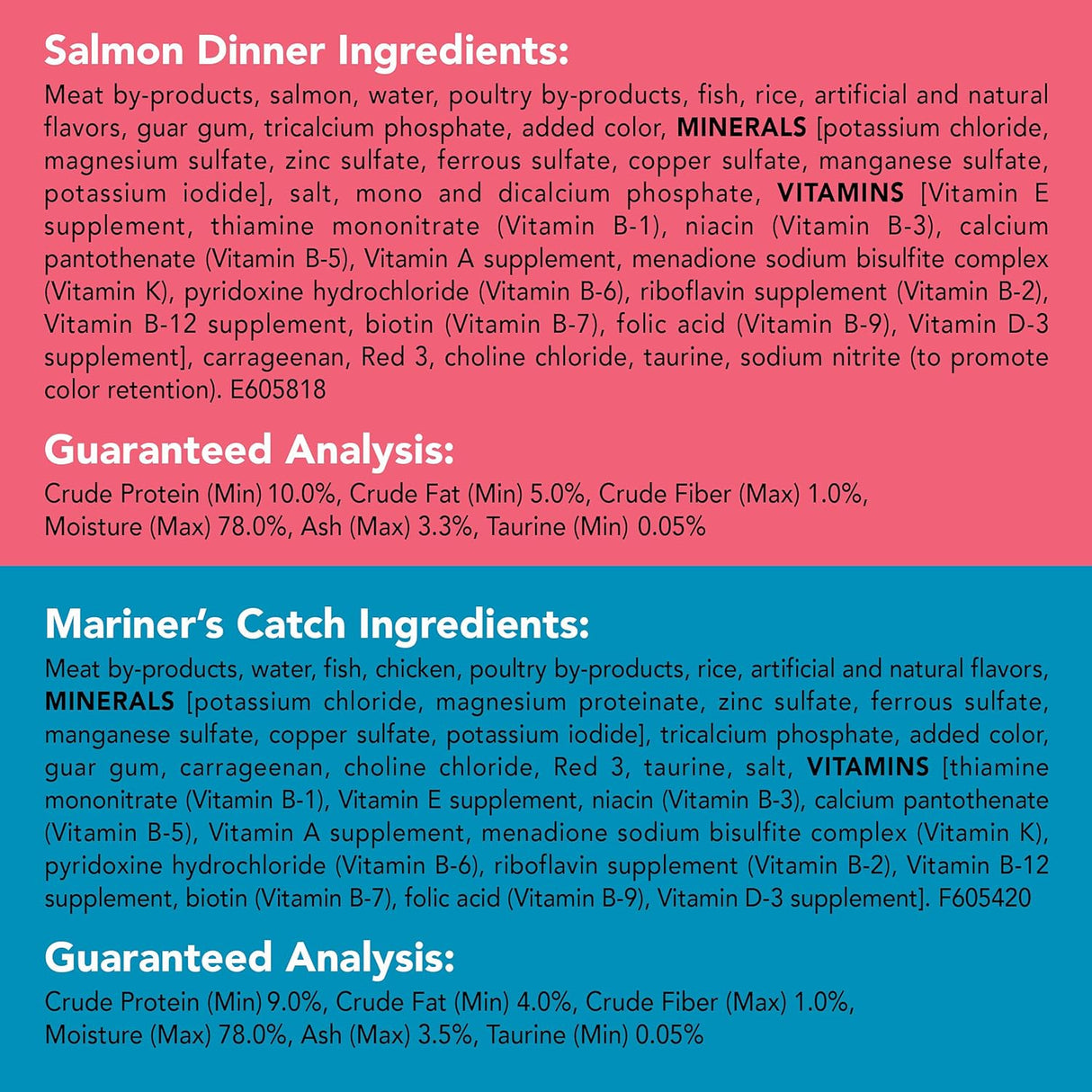 Alimento Para Gatos mariscos y pollo Pate 40 Latas