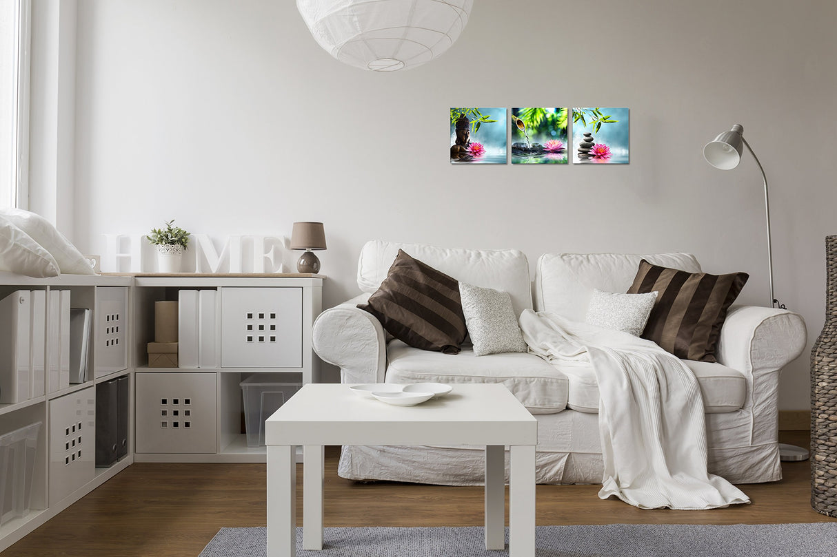 3 Panel Spa Decoración de pared Spa Stone