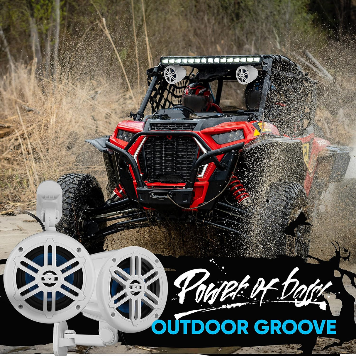 Parlantes todoterreno impermeables blanco PYLE PLMRWK59WT