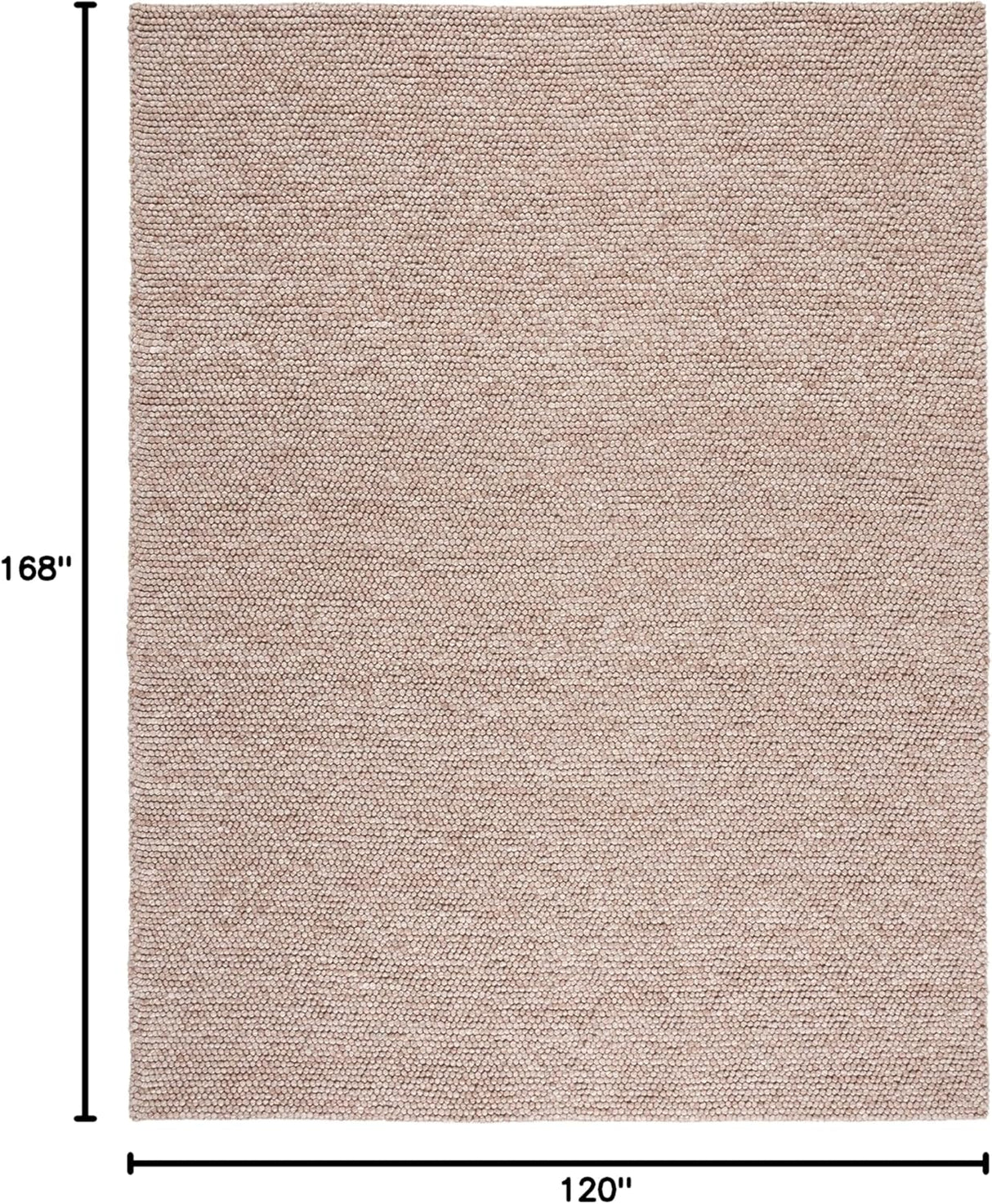 Alfombra de Área, Hecha a Mano, Ideal para Áreas de Tráfico (NAT620T)