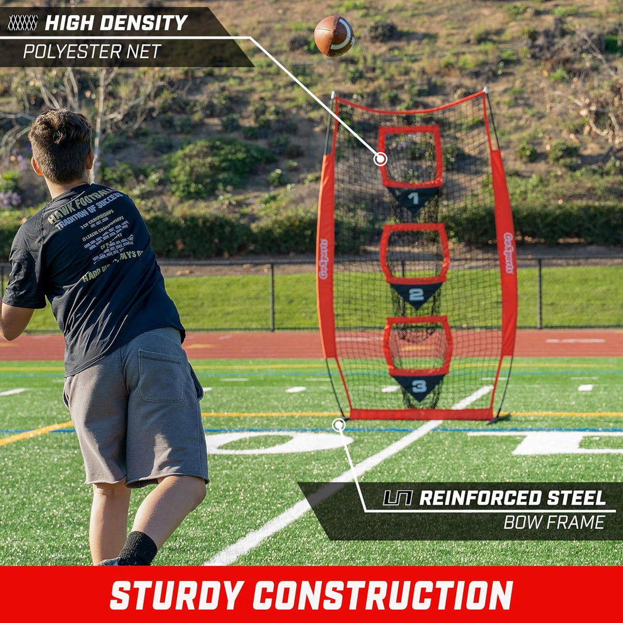 Red de tiro de fútbol 8 x 4 pies