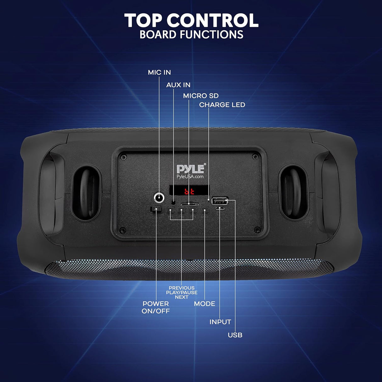 Parlante Portátil inalámbrico Bluetooth PYLE-PRO PPHP42B