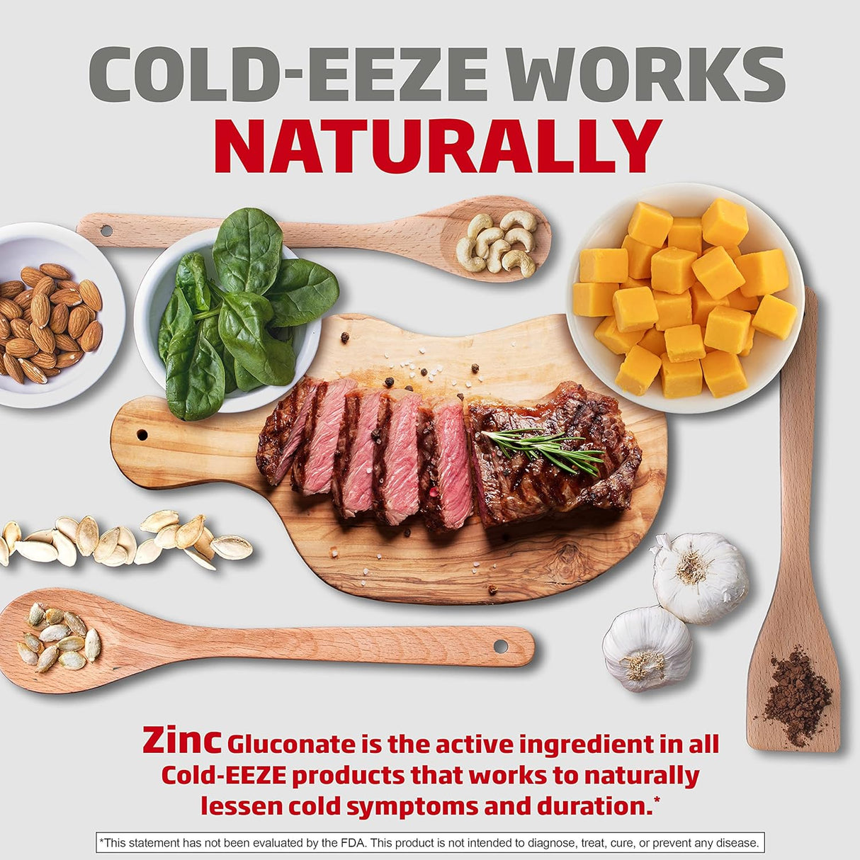 Cold-EEZE Menta Sin Azúcar, Pastillas de Zinc, 25 Ct