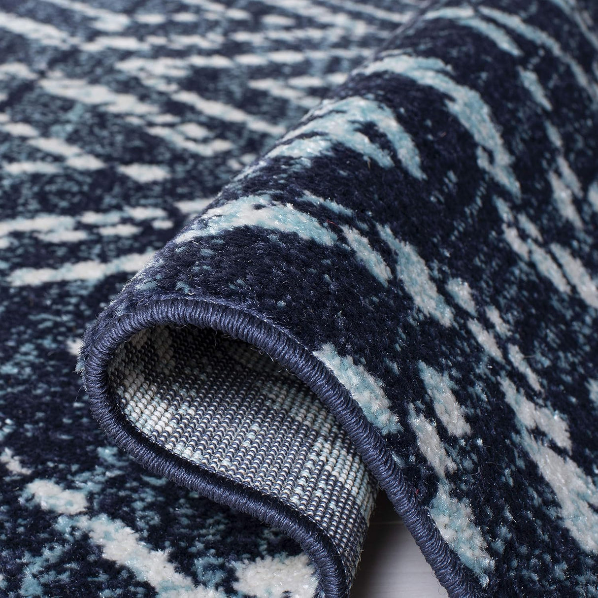 Alfombra Runner Moderna Diseño Diamante, Fácil Cuidado, ADR131N