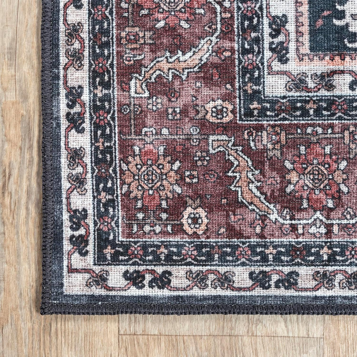 Alfombra Adiva 8x10 Lavable Antideslizante para Hogar