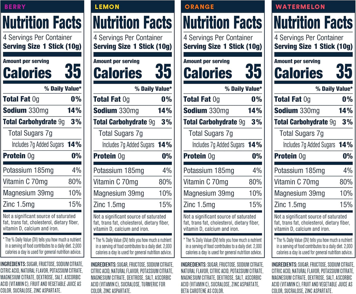 Suplementos Alimenticios Polvo de electrolitos