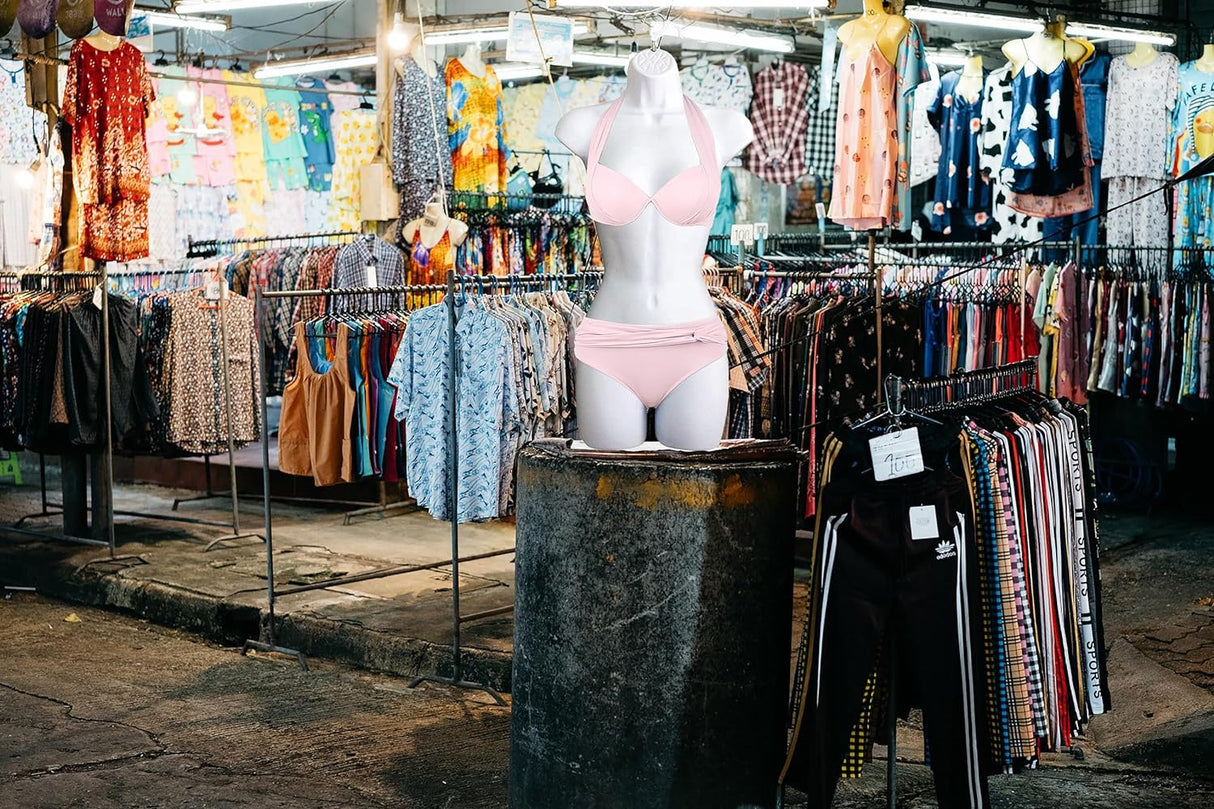 Maniquí Femenino S-M, Cuerpo de Torso, Con Gancho, Modelo 1