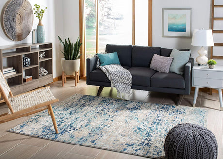 Alfombra Moderna Abstracta SAFAVIEH, No Desprende Pelusa, MAD460K