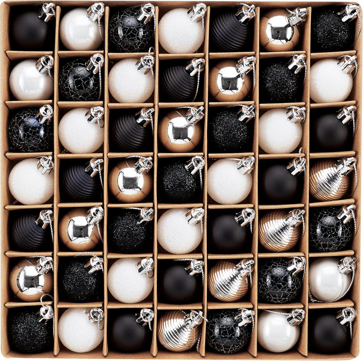 Adornos de Navidad Decorbyhannah, 49ct, 30mm, Shatterproof