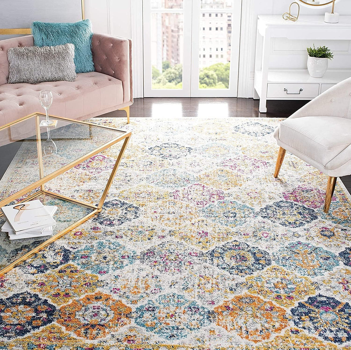 Alfombra SAFAVIEH Madison, Diseño Boho Chic, MAD611B