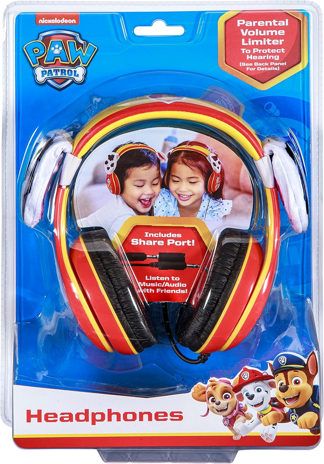 Auriculares Paw Patrol Marshall, ajustables, sonido estéreo, 3.5mm