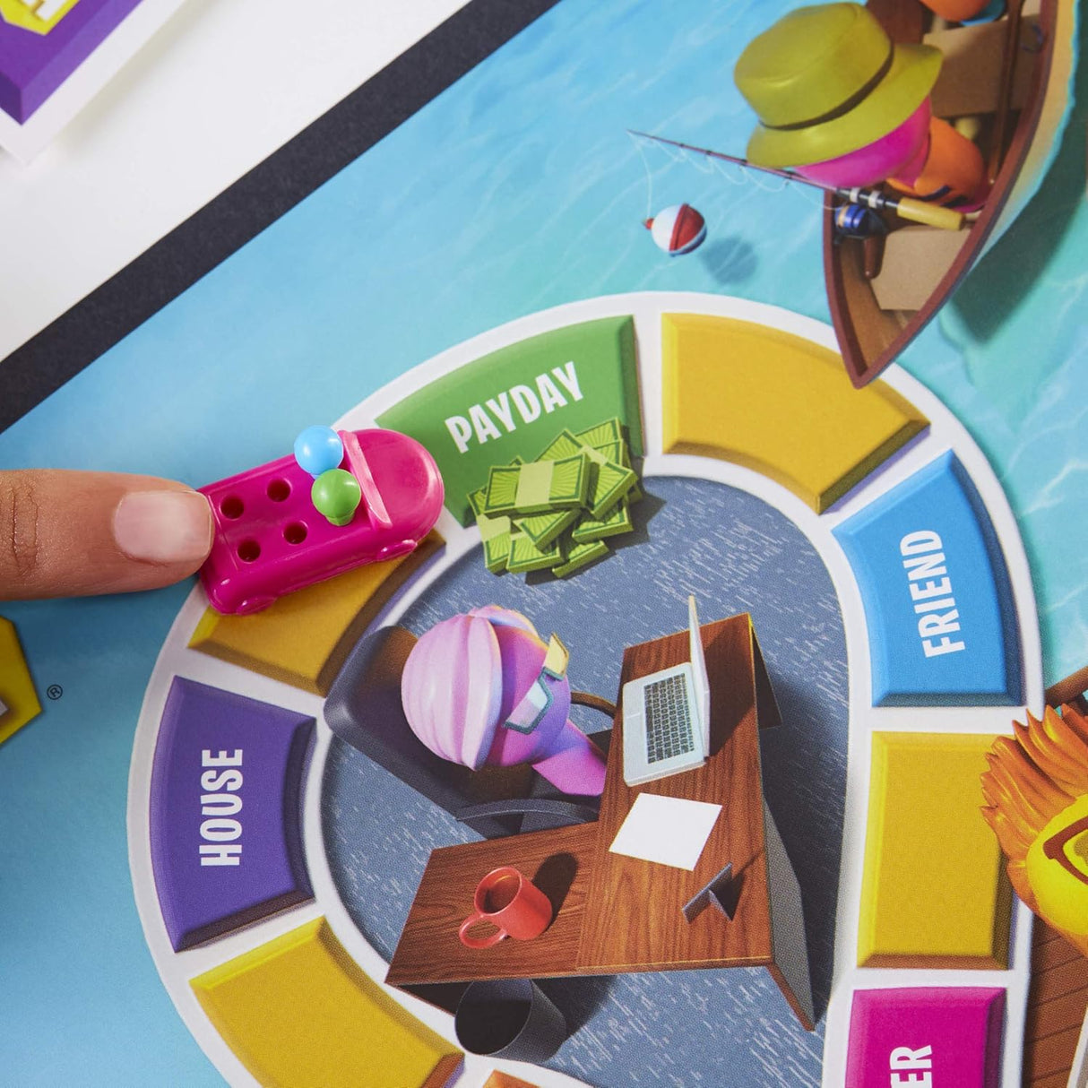 Juego de Vida Hasbro, juego de mesa familiar para 2-4 jugadores