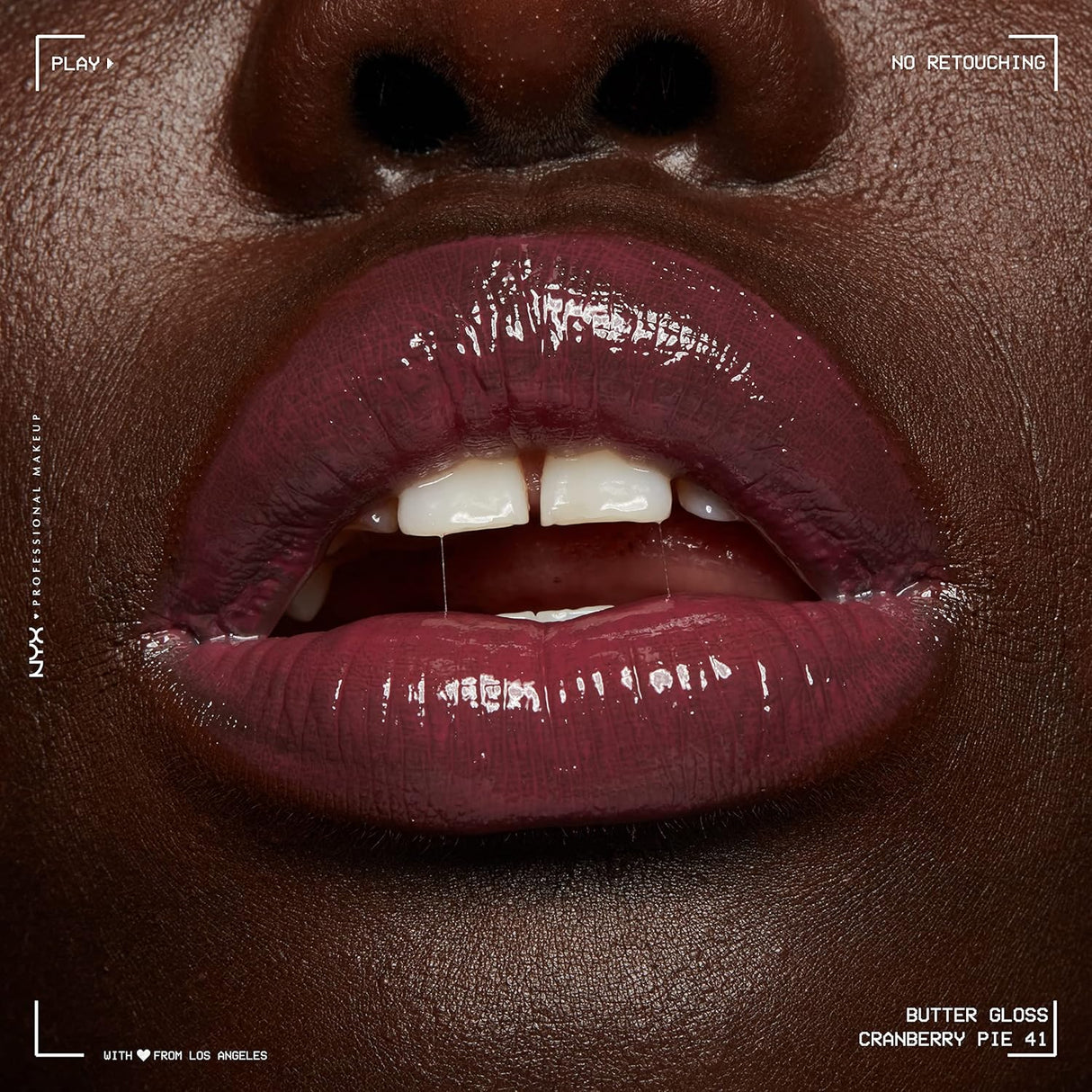 Brillo labial profesional gloss NYX Pastel de arándanos