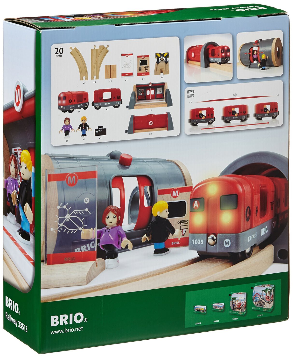 Conjunto ferroviario Brio Metro