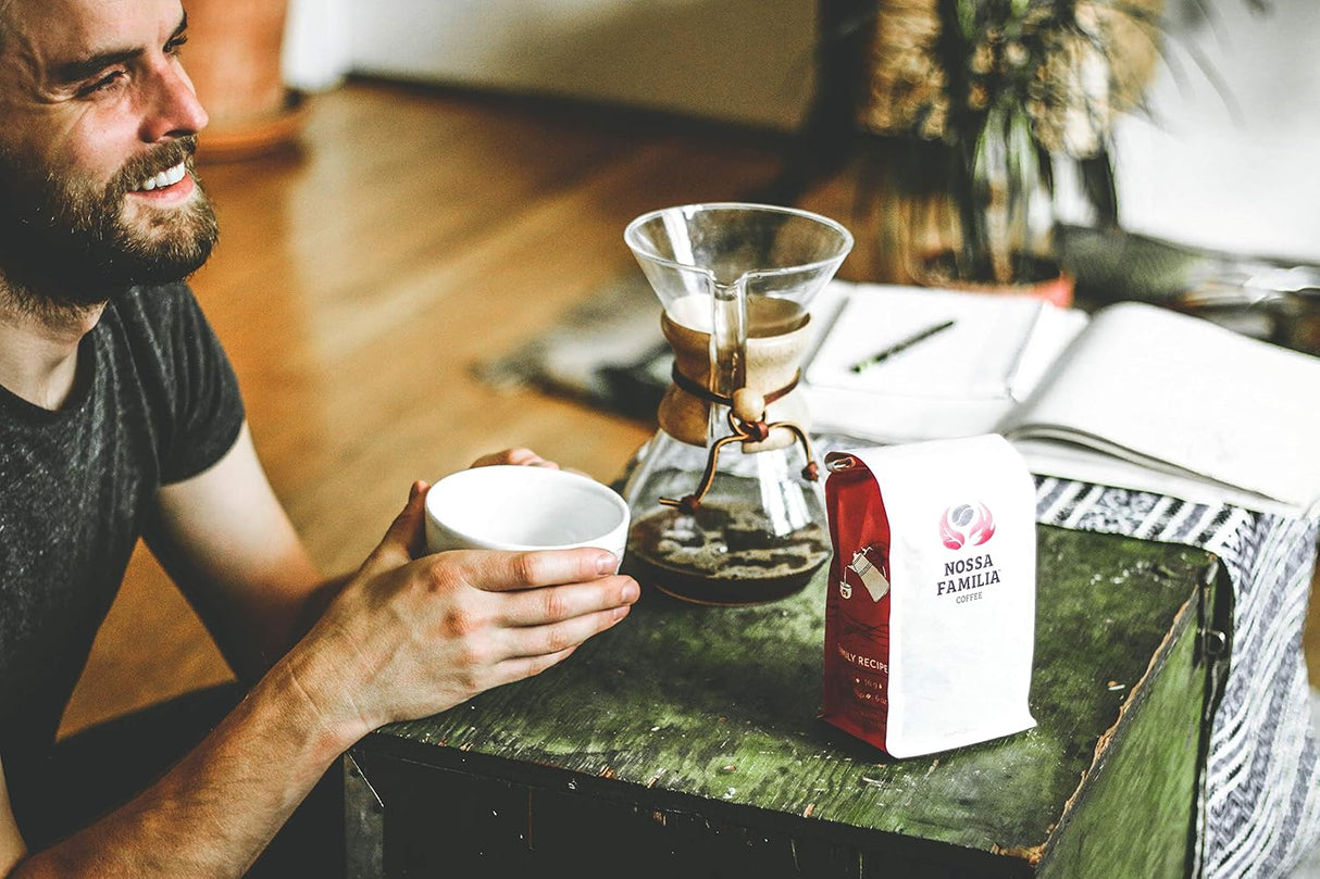 Café Orgánico Descafeinado Brasil, Tostado Medio-Alto, 5lb