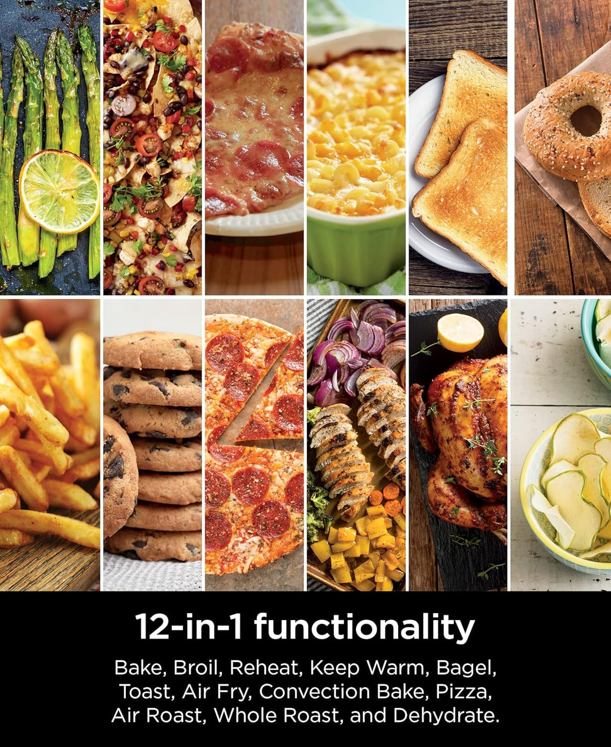 Horno Ninja DCT401 12 en 1, Convección, Air Fry, FlexDoor