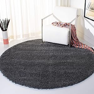 Alfombra área redonda de felpa 2 pulgadas SG151