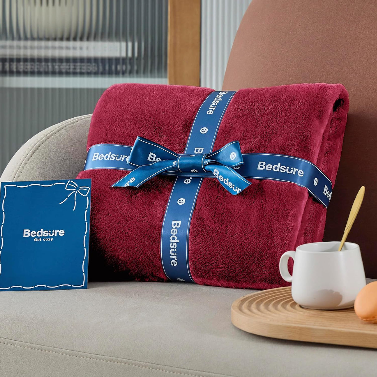 Manta de Microfibra Bedsure, Suave, Ligera y Lujosa