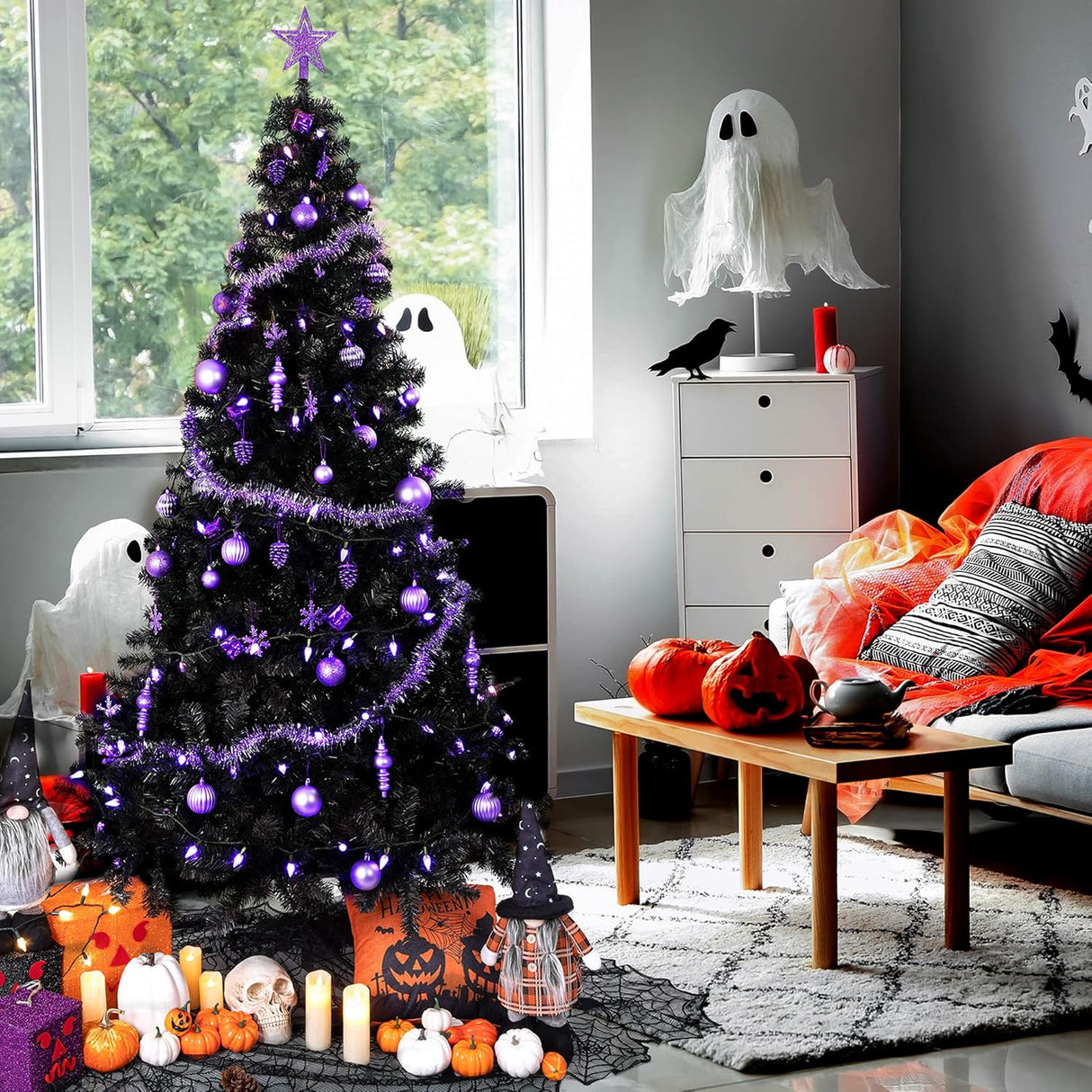 Árbol de Navidad Artificial 7.5 Ft Sunnyglade 1400 Puntas