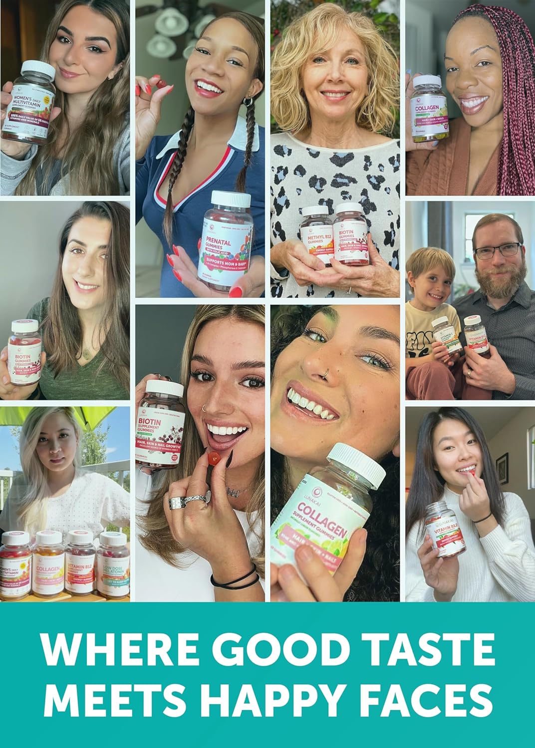 Lunakai vitaminas para dormir Gomitas en dosis bajas de 1 mg