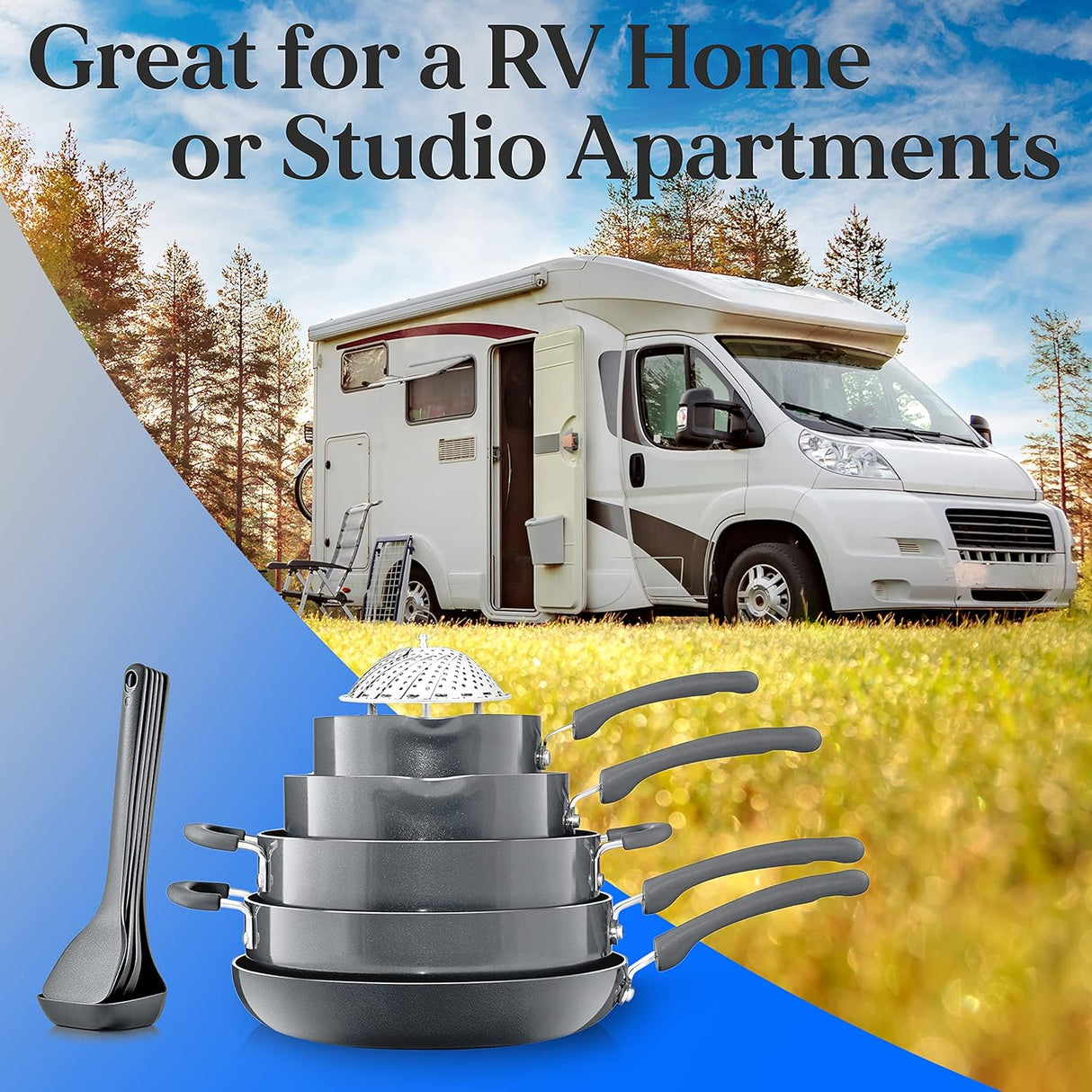 Juegos de Ollas antiadherentes NUTRICHEF NCCWSTKGRY