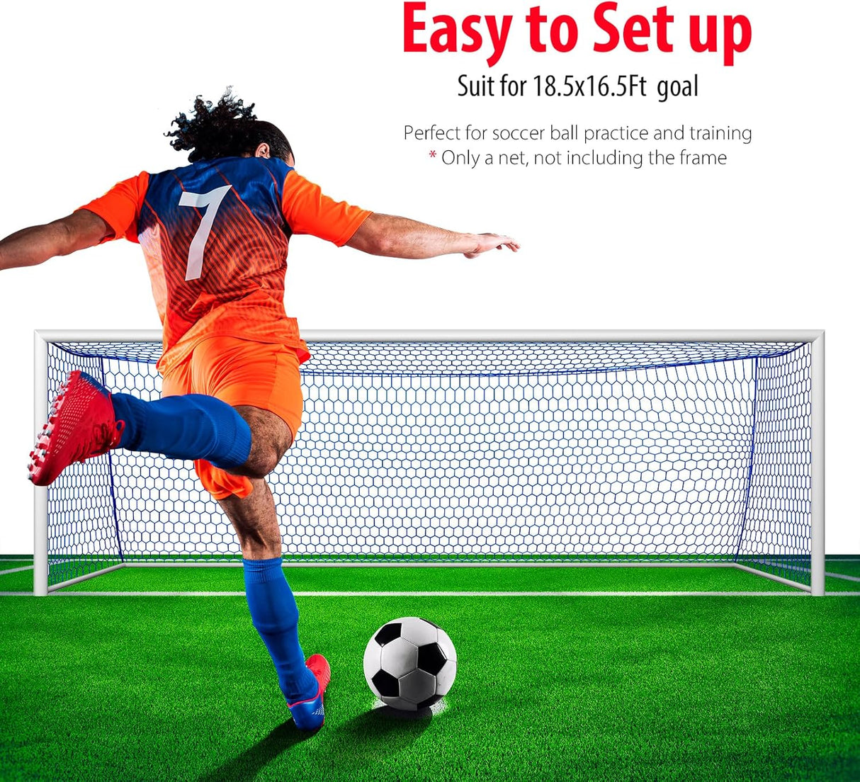 Reemplazo de Red de Portería de Fútbol Calidad Profesional