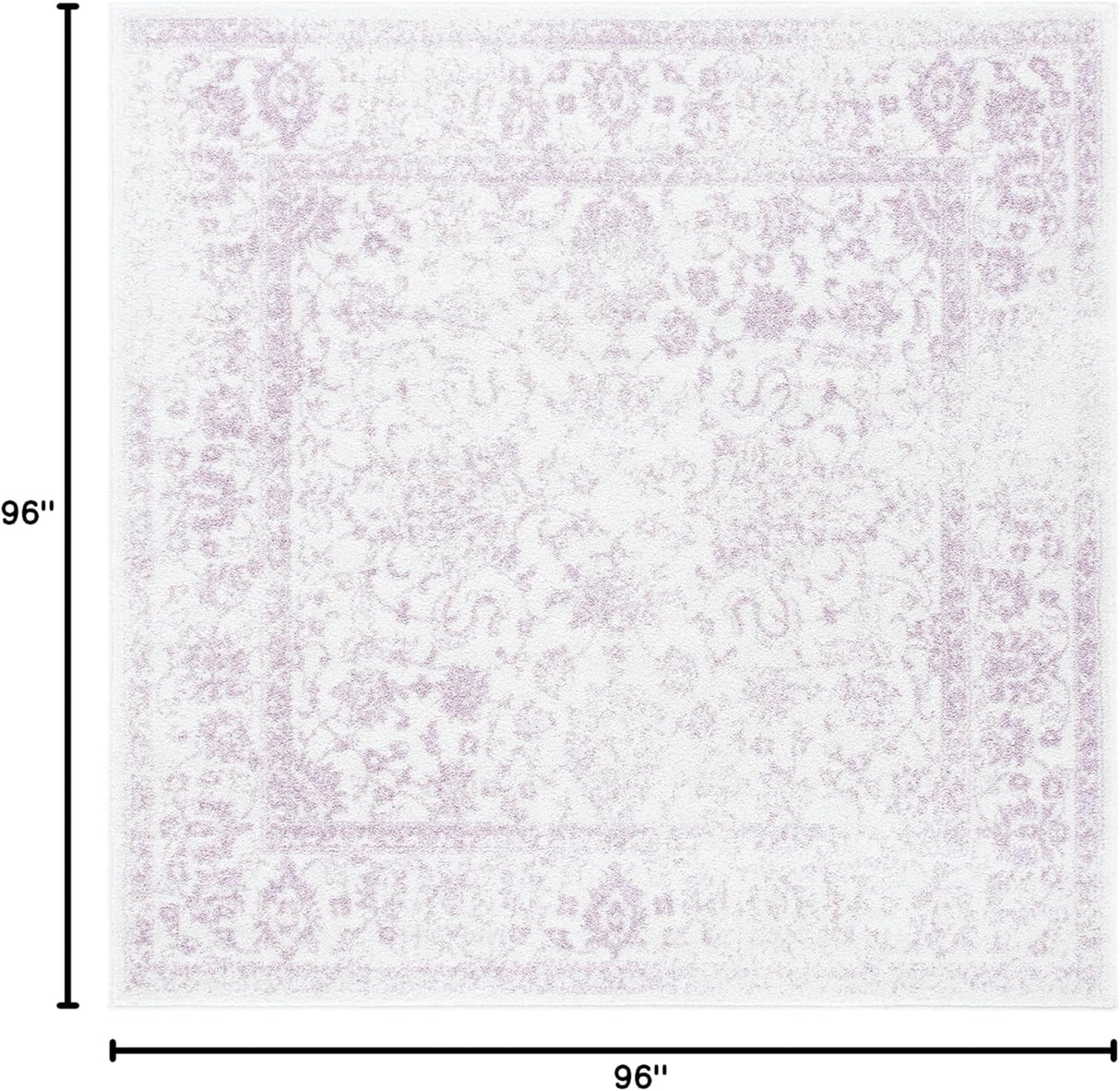 Alfombra Oriental Distressed 8' Cuadrada ADR109U