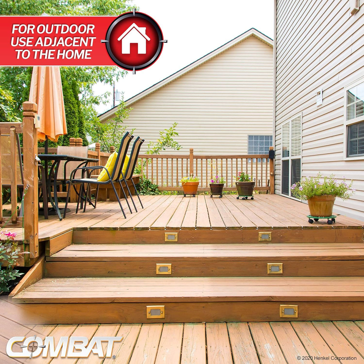 Cebo para Cucarachas Combat, 8 Estaciones, Resistente a Niños