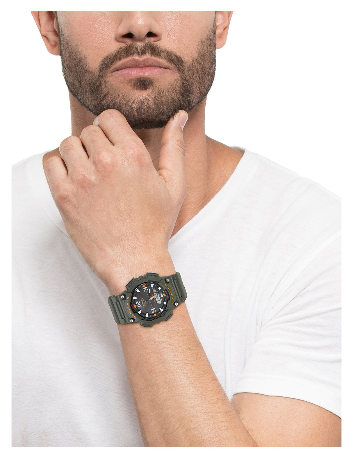Reloj solar para hombre con banda