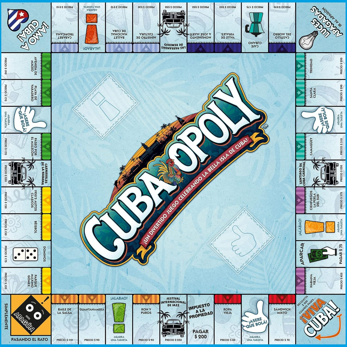 Juego de Mesa Cuba-Opoly, Late for the Sky, 2-6 Jugadores