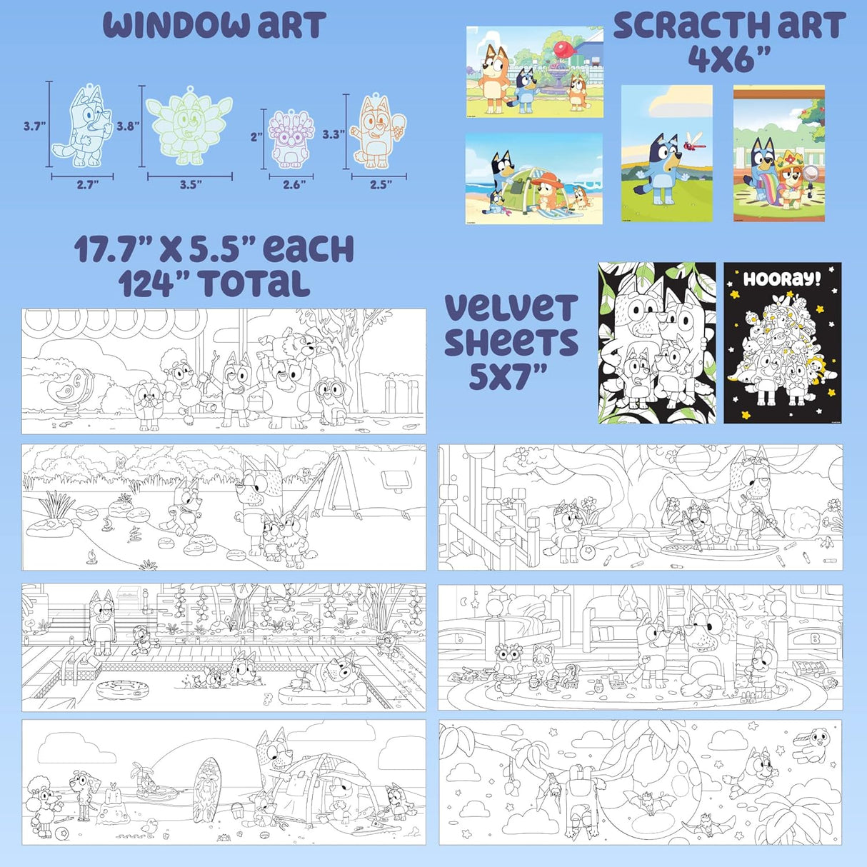 Mochila de Actividades Bluey, Suncatchers y Escenas Sorpresa