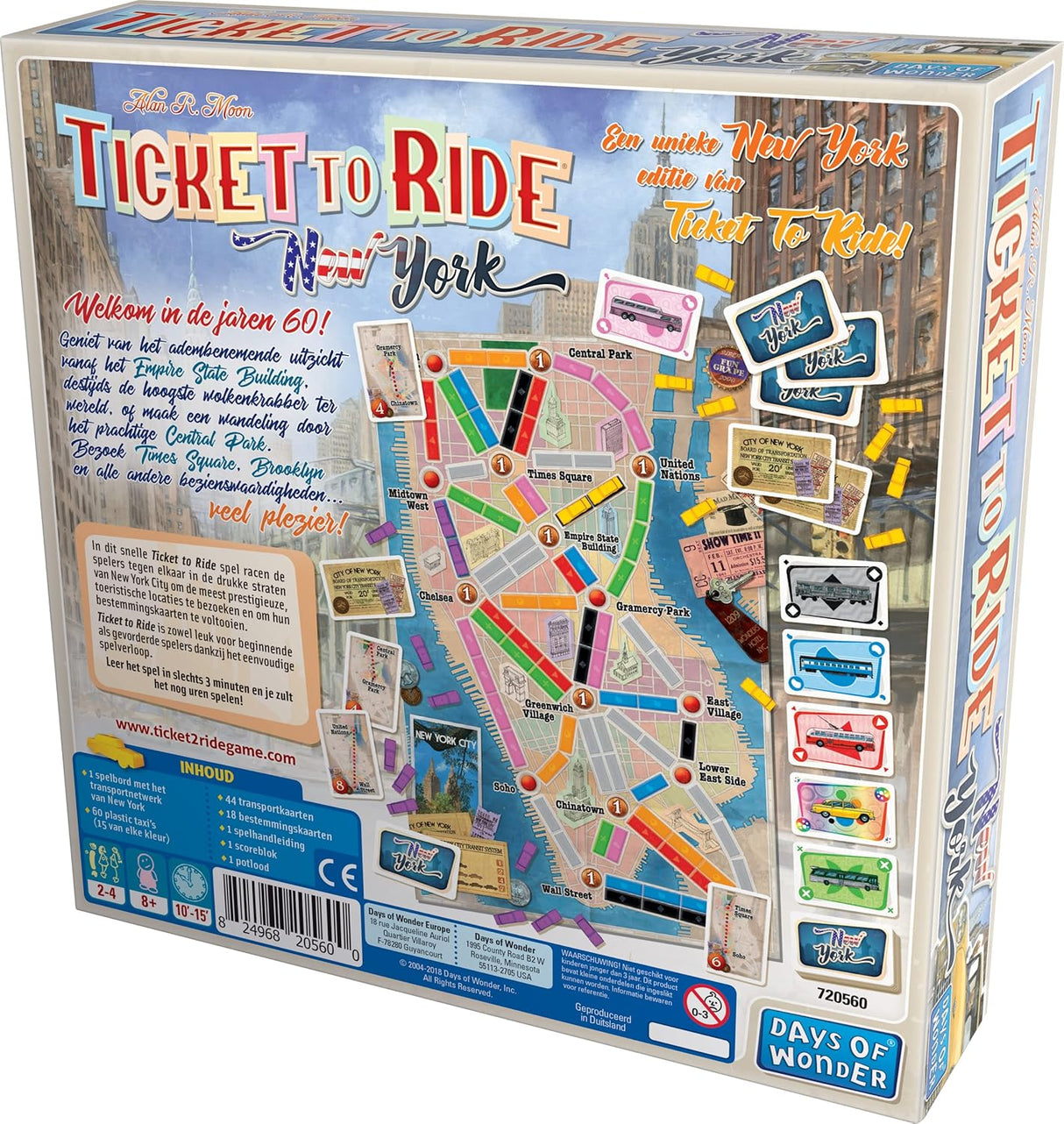Ticket to Ride Nueva York - Days of Wonder, Juego de Estrategia
