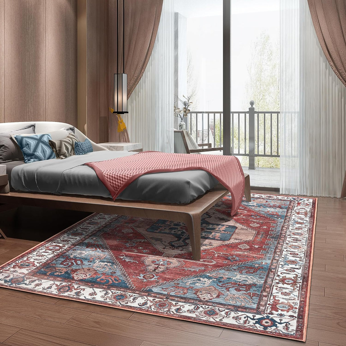 Alfombra Lavable 8x10 Adiva Antideslizante para Hogar