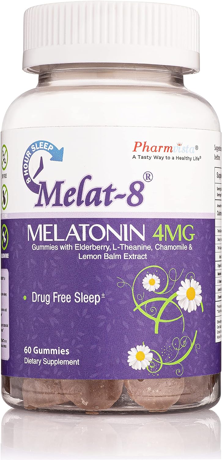 Gomitas para apoyo al sueño 4 mg, saúco, teanina, manzanilla