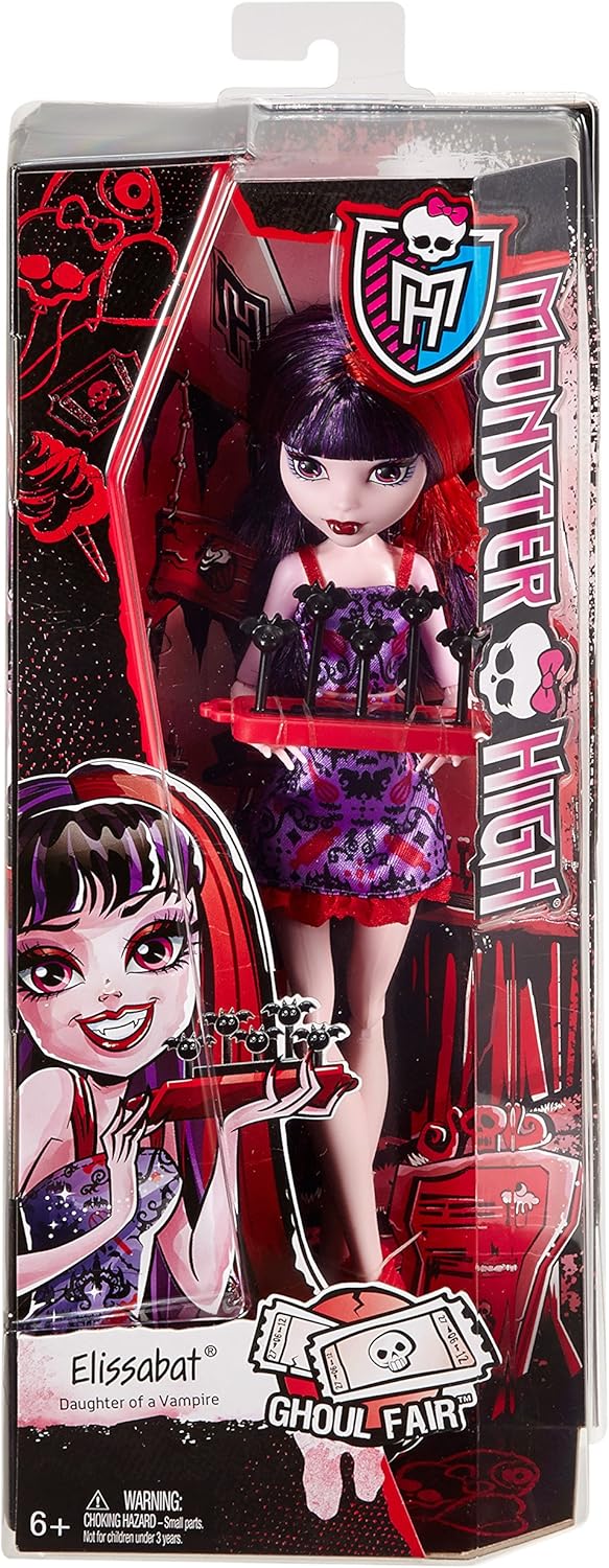 Muñeca Elissabat Ghoul Fair de Mattel, muñeca de colección CHW71