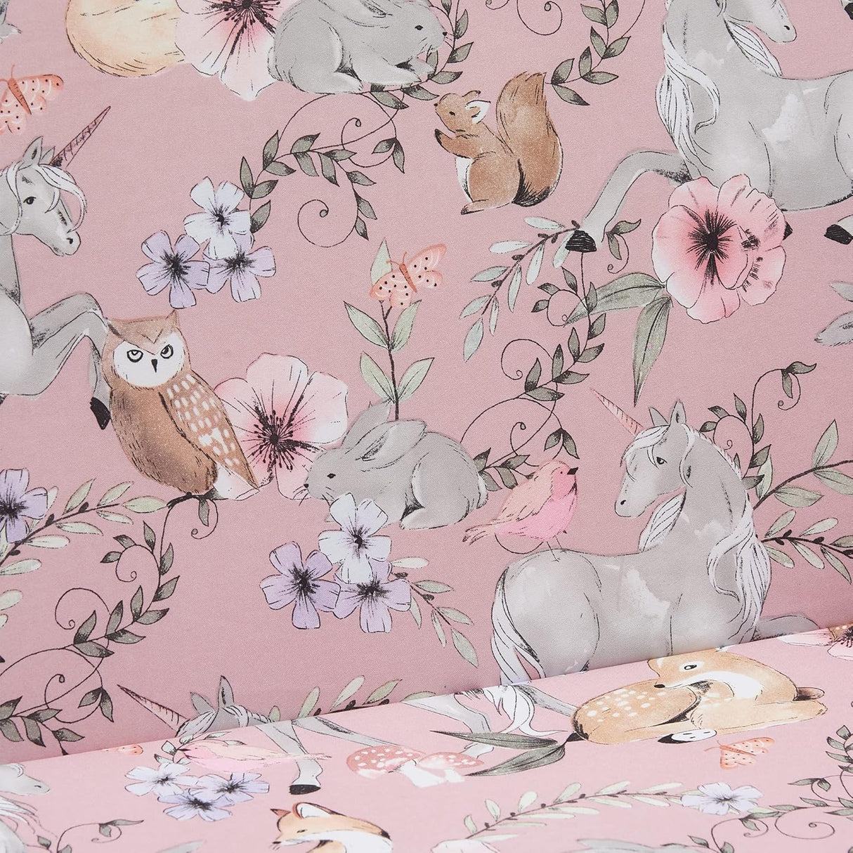 Silla de relleno 2 en 1 convertible en cama, Unicornio rosa